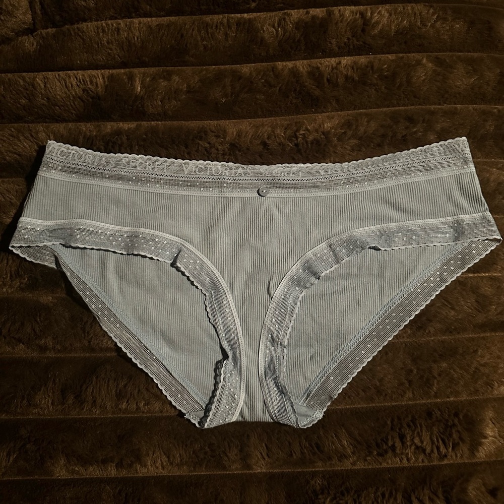 Victoria's Secret Blue Gray Ribbed Hiphugger